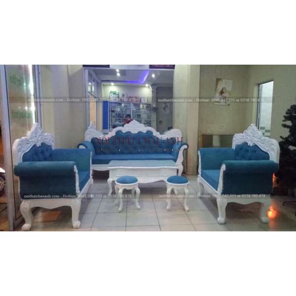 BÀN GIAO BỘ SOFA TÂN CỔ ĐIỂN CHO ANH KHOA SF026